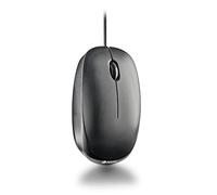 NGS Flame-C | Souris Optique Filaire, Connexion USB, 100 dpi, Installation Plug and Play, ambidextre, Molette de défilement + 2 Boutons, Lignes ergonomiques, Couleur Noire