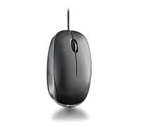 NGS Flame-C | Souris Optique Filaire, Connexion USB, 100 dpi, Installation Plug and Play, ambidextre, Molette de défilement + 2 Boutons, Lignes ergonomiques, Couleur Noire
