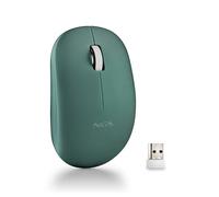 NGS Fog Pro Green - Souris sans Fil, Souris Optique 1000 DPI, Interface Nano USB, Boutons Silencieux, 2 Boutons et Molette de défilement, Plug and Play, Ambidextre, Couleur Verte