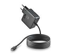 NGS GAN 65W-C - Chargeur Mural Universel USB-C Ultra-Rapide 65W, Technologie GaN compacte - Charge Intelligente PD 3.0 - Protection Contre Les surcharges - Ordinateurs, tablettes, Smartphones - 1,5 m