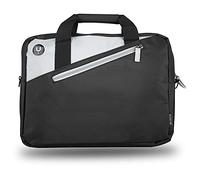 NGS GINGER BLACK14 - Sacoche pour Ordinateur Portable jusqu'à 14'', Sacoche avec Compartiments et Poche Extérieure - noir (bleu)