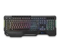 NGS GKX-450 Clavier Gaming programmable á membrane avec layout RGB complet, 5 Macros et 19 touches Multimedia DISPOSITION: ITALIEN - QWERTY G