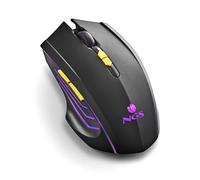 NGS GMX-200 - Wireless Gaming Mouse with LED Lights, 6 Buttons, Adjustable Optic