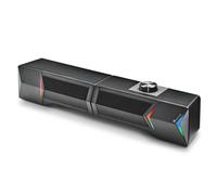 NGS GSX-B1200 - Barre de Son Gaming 2.0, Design Détachable 2 en 1, Alimentation 12W, Lumières RVB, Compatible avec la Technologie Bluetooth 5.0 + Entrée Jack