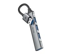 NGS Technology Concentrateur IHUB4 MICRO – 1x USB 3.2 Gen1 + 3x USB 2.0, 5 Gbps, compact de bureau