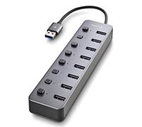 NGS IHUB 8 USB 2.0 Type-A 5000 Mbit/s Gris