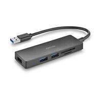NGS IHUB Reader Hub USB 3.0 avec Lecteur de Carte, 5 Ports, Haute Vitesse 5 Gbps, compatibilité Universelle, PC et Mac, système Plug&Play, Design Compact et Portable, câble de 190 mm