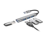 NGS Technology Concentrateur IHUB4 MICRO – 1x USB 3.2 Gen1 + 3x USB 2.0, 5 Gbps, compact de bureau