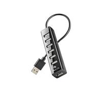 NGS IHUB7 TINY - Concentrateur (hub) - avec adaptateur de courant - 7 x USB 2.0 - de bureau