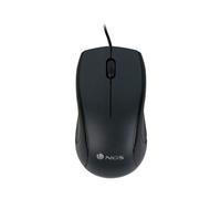 NGS MIST - Souris Optique 1000dpi avec Câble USB, Souris pour Ordinateur ou o Laptop avec 2 Boutons, Plug&Play, Ambidextre, Noir