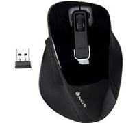 NGS Souris sans fil Bow Black – 2,4 GHz, 800/1200/1600 dpi, molette+5 boutons, droitier, Noir