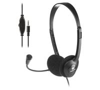 NGS Technology Casque filaire MS103 Max – Casque et micro réglables, Jack 3,5 mm, 1,5 m