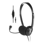NGS MS103 Pro - Casque avec Micro pour PC avec Contrôle du Volume, Casque Filaire avec Connexion Jack 3,5mm
