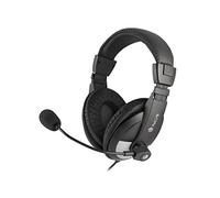 NGS MSX9 Pro - Casque d'écoute avec Bandeau Rembourré, avec Contrôle du Volume jusqu'à 20 Hz, avec Microphone et Connexion Jack 3.5MM