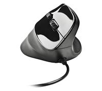 NGS Samsara - Souris Verticale Ergonomique, Capteur Laser, Boutons Silencieux, DPI Réglable 800-3200, 5 Boutons et Molette de Défilement, Plug and Play, Conception pour Droitier