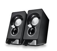 NGS Technology Enceintes stéréo PC SB210 12 W USB Jack 3,5 mm Son clair et surround compact