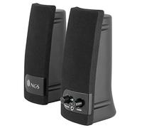 NGS SB150- Haut-parleurs Multimédia 2.0 pour PC, 2W, Sortie Casque, Connexion USB, Noir
