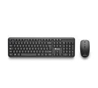 NGS - Kit clavier et souris Serenity sans fil silencieux 12 touches multimédia design espagnol