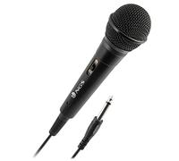 NGS Singer Fire - Microphone Dynamique, Microphone avec Câble de 3 Mètres, Connexión Jack 6,3mm et Bouton on/Off