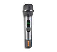 NGS Microphone sans fil Singer Star – 2,4 GHz dynamique, 30h, contrôle du volume et écho, jack 3,5/6,3 mm