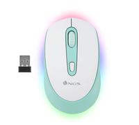 NGS SMOG MINT-RB souris Gaming Ambidextre RF sans fil + Bluetooth Optique 2400 DPI