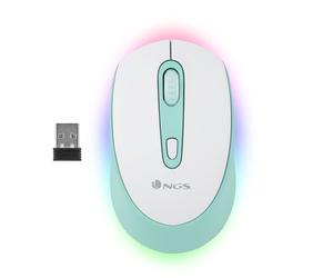 NGS SMOG MINT-RB souris Gaming Ambidextre RF sans fil + Bluetooth Optique 2400 DPI