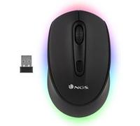 NGS Smog-RB - Souris - droitiers et gauchers - optique - 4 boutons - sans fil - 2.4 GHz, Bluetooth 3.0, Bluetooth 5.0 - récepteur sans fil USB - noir Noir G