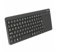 NGS Technology Clavier TV Warrior sans fil 2,4 GHz QWERTY avec pavé tactile noir