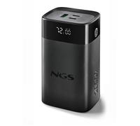 NGS Twix 20 - Batterie Portable 20 000 mAh, 65 W, Charge Rapide, USB-C 20 W et USB-A QC 22,5 W, écran LED précis, Compact et léger, Compatible avec iPhone, Samsung, Xiaomi, Huawei, Ordinateur Portable