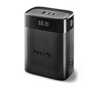 NGS Twix 30 - Batterie Portable 30 000 mAh, 140 W, Charge Rapide, PD 3.1 pour Ordinateurs Portables, USB-C 30 W et USB-A QC 22,5 W, écran LED, Compact et léger, Compatible avec iPhone, Samsung, Huawei
