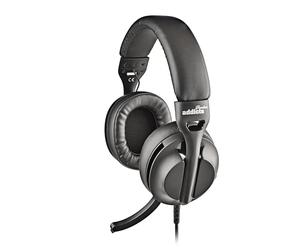 NGS VOX 805 Noir - Casque stéréo avec Microphone réglable, adaptateurs USB-C et USB-A, réduction de Bruit, contrôle du Volume, Bandeau rembourré, câble 2 m, Plug and Play, Noir