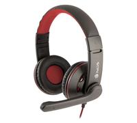 NGS VOX420DJ Casque filaire Bandeau Gaming Noir, Rouge
