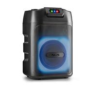 NGS Wild Club - Enceinte Portable Bluetooth, Puissance 80W, TWS, lumières Laser, Double entrée Microphone, Port USB/AUX/TF, Batterie Rechargeable 5400mAh, Fonction karaoké, Son Haute qualité, LED RGB