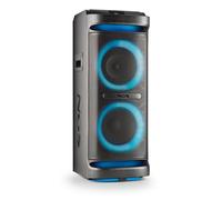 NGS WILD SPACE 2: 2000W Party Speaker BT/TWS, USB/AUX, LED, poignées, 2 entrées micro.