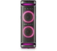 NGS Wild Space 3 - Enceinte Portable 4000W Bluetooth 5.3, TWS, Double Subwoofer 10 ", Tweeter Horn, Lumières LED RGB, Entrée USB/AUX, Double Microphone, Fonction Xdrive, Télécommande, Couleur Noir