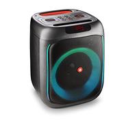 NGS Wild Swag - Enceinte Puissante, Enceite Portable Compatible avec la Technologie Bluetooth 5.0, True Wireless Stereo, Lumières et Écran LED, Entrée USB, Audio TF et Auxiliaire, 24x23x30 cm, 80 W