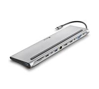 WONDER DOCK 12: Adaptateur multi-port USB-C 12 en 1 : WIN/MAC - 2x HDMI - VGA - LAN - USB-C - 2x USB 3.0 - USB - PD 100W - SD/TF - JACK. Fonction