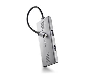 NGS WONDERDUO-C Adaptateur Multiport USB en Aluminium 4 en 1, 2 USB-C + 2 USB-A, Haute Vitesse 5Gbps, Compatible avec PC, Mac et Tablet, Design Portable et Léger, Boîtier en Aluminium, Câble 180mm