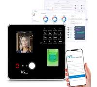 NGTeco Pointeuse Horaire Cloud,Pointeuse Horaire Personnel,Système Multi-utilisateurs avec Synchronisation en Temps Réel et Sécurité AWS Machine à Carte de Pointage avec Logiciel de Contrôle Distance