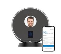NGTeco Pointeuse Horaire Cloud, TC7 avec Reconnaissance Faciale Badgeuse à Empreintes Digitales et à Cartes pour Petites Entreprises, WiFi 2.4 GHz avec Contrôle à Distance Via Logiciel et Application