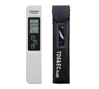 NGTFDCP Compteur TDS, TDS Meter, Digital Water Quality Tester EC Range 0-9990 Multi-Function Purity Thermometer Temp PPM,pour Eau Potable(White)