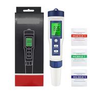 NGTFDCP Compteur TDS, Testeur d'eau Numérique 5 en 1 PH TDS EC Mètre Salinité Température Conductivité Filtre Pureté Stylo avec Rétro-éclairage,pour Eau Potable