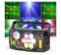 NGTFDCP Lampe de Projection, Projecteur Laser 6 en 1 à Effet œil d'abeille, contrôle du Son, éclairage de scène, Motif Lumineux for soirée,pour Une soirée dansante d'halloween ou d'anniver