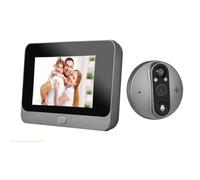 NGTFDCP Sonnette vidéo, Porte d'entrée Intelligente, WiFi, œil Magique, 1080 Pouces, HD 4.3p, entrée de Porte, Sonnette sans Fil, caméra WiFi,Système de sécurité Domestique(1080P HD Camera 32G)