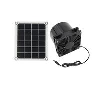 NGTFDCP Ventilateur de conduit, Exhaust Fan Window Extractor Single Crystal 10W Flange Solar Green Energy Cooling Photovoltaic,Ventilation(Solar exhaust fan)