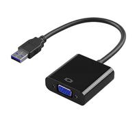 NGUIT Adaptateur USB 3.0 vers VGA 1080P avec Driver Externe, Convertisseur Vidéo Multi-Écrans pour PC Ordinateur Portable, Moniteur VGA, TV HDTV et Projecteur, Compatible Windows XP/7/8/10/11