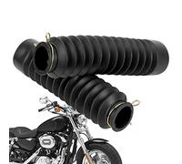 NGUMMS Couvre Fourche | 1 Paire Tubes Fourche Avant Moto Noirs en Caoutchouc - Guêtres Anti-poussière Avant pour Dirt Bike
