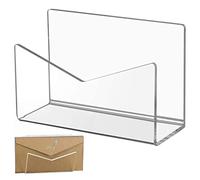 NGUMMS Porte-Lettres en Acrylique | Bureau en Acrylique pour Trier Le courrier | Petit trieur Bureau en Acrylique, séparateur d'argent Transparent pour enveloppe trésorerie