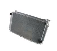 NGYBSFHxsr Durite de radiateur en aluminium bleu à 3 rangées, compatible avec Nissan GQ Patrol Y60 4,2 L essence TB42E MT 1987-1997(A Style)