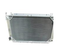 NGYBSFHxsr Durite de radiateur noire en aluminium 3 rangées compatible avec Nissan Patrol Safari Y60 GQ RD28T 2,8 L Diesel MT(A Style)
